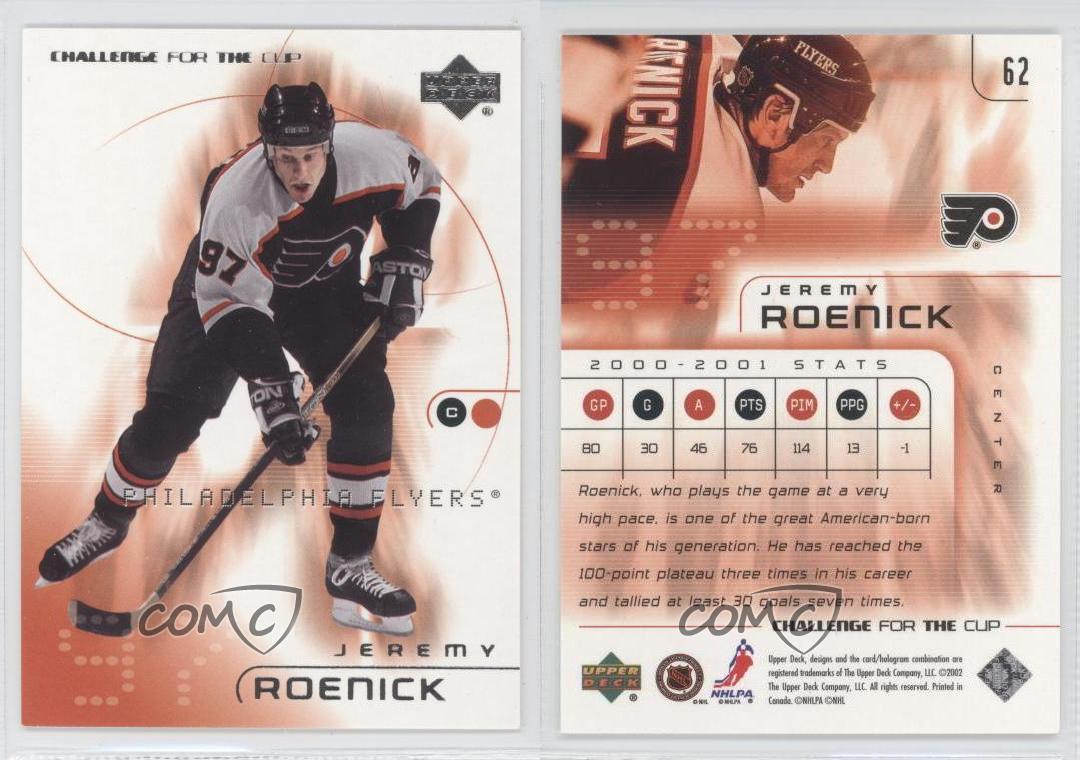2001-02 Upper Deck Challenge for the Cup Jeremy Roenick #62 HOF - Picture 4 of 4