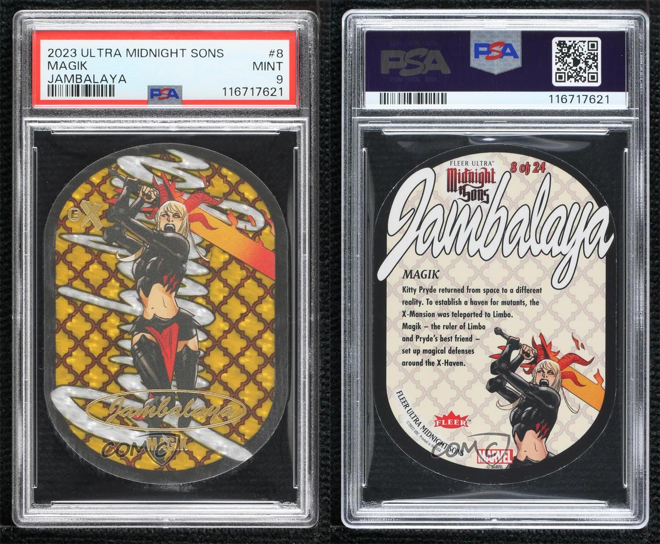 2023 Fleer Ultra Midnight Sons Jambalaya Magik #8 PSA 9 MINT | eBay