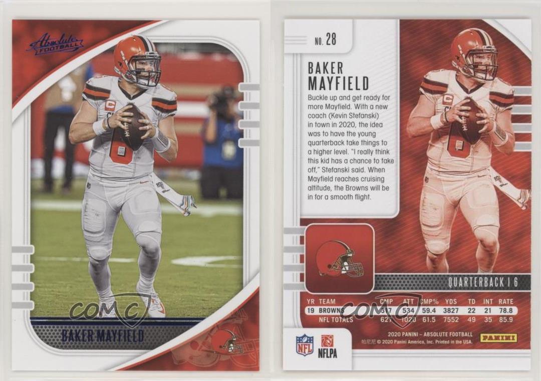 : 2020 Panini Absolute Football #28 Baker Mayfield