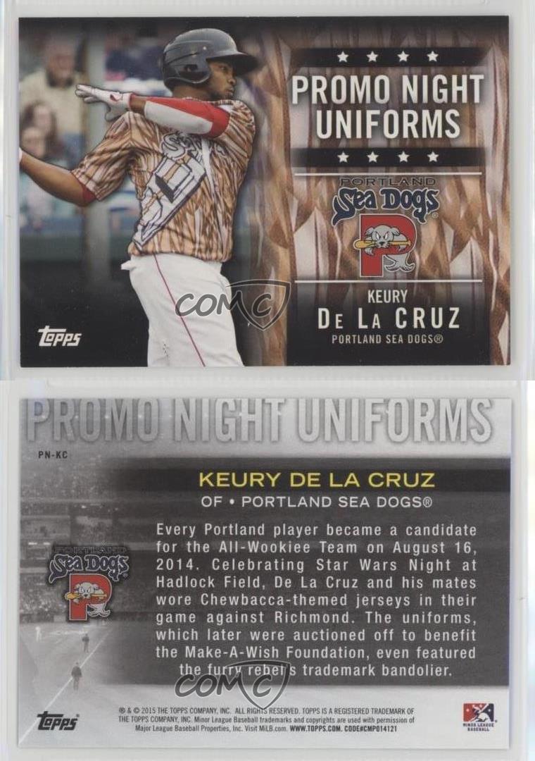2015 Topps Pro Debut Promo Night Uniforms Keury De La Cruz #PN-KC - Picture 4 of 4