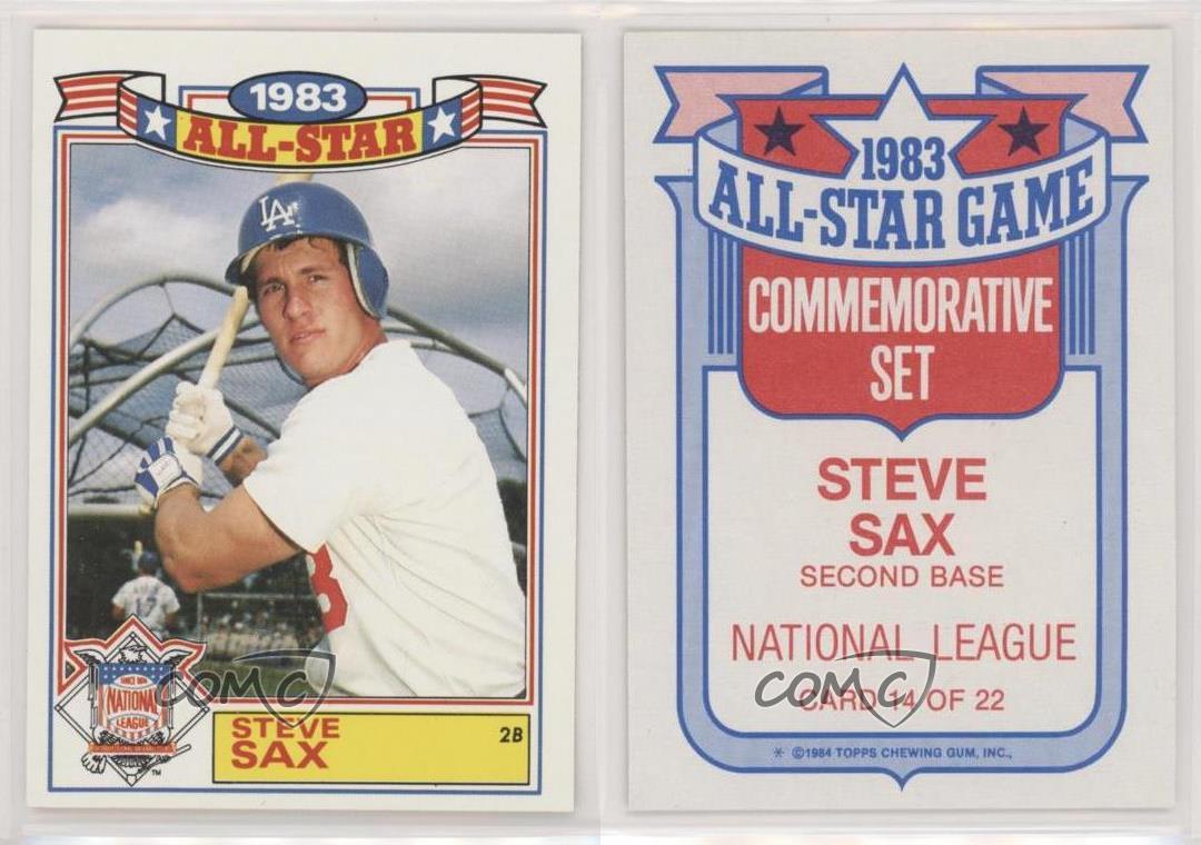 Auction Prices Realized Baseball Cards 1984 Topps Steve Sax