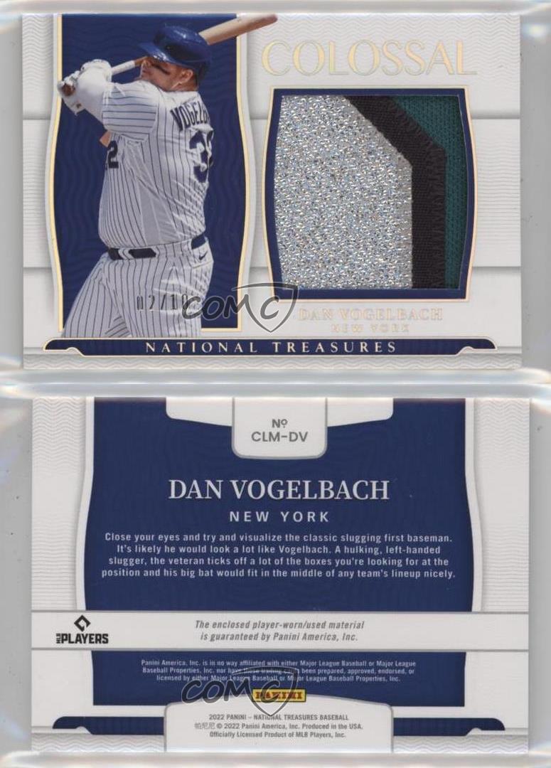 National Treasures Colossal Materials Holo Silver 2022/10 Daniel Vogelbach Dan - Imagen 3 de 3