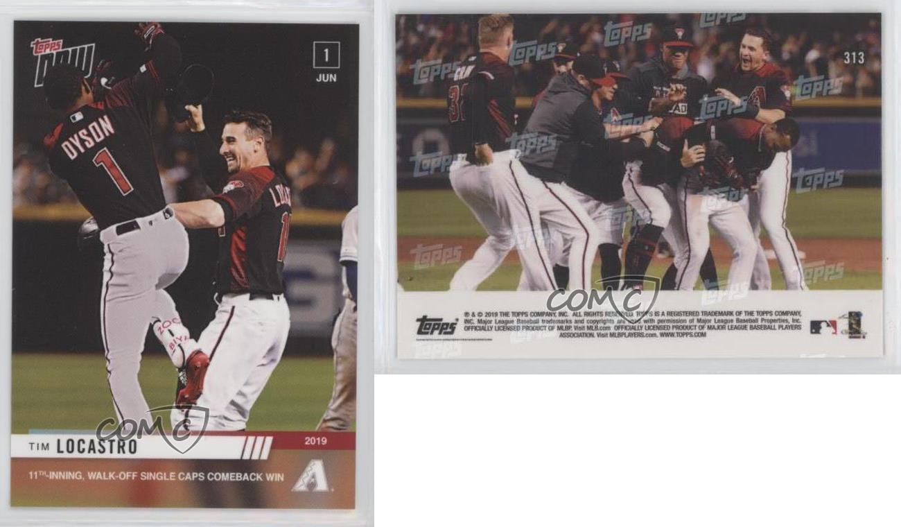 Tim Locastro - MLB TOPPS NOW® Card 313 - Print Run: 171