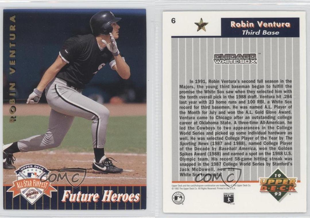 1992 Upper Deck AllStar FanFest Box Set Base Gold 6 Robin Ventura