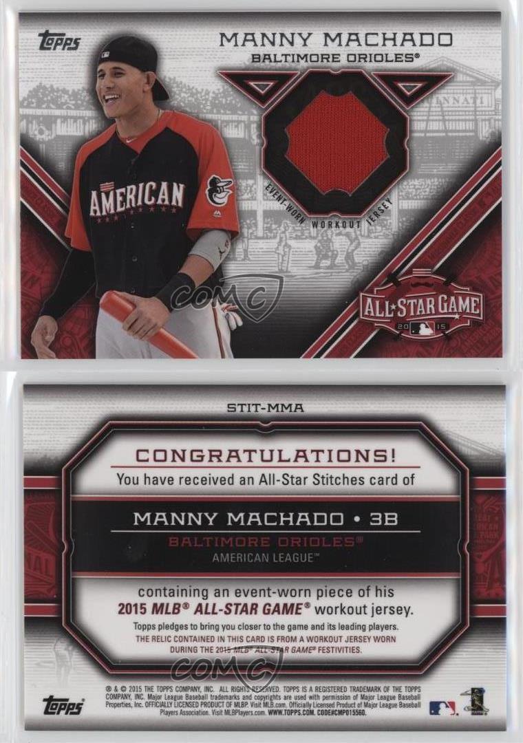 2015 All-Star Stitches #9: Manny Machado (via Tomahawk Chop