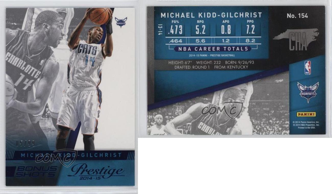 2014-15 Panini Prestige Bonus Shots Blue /99 Michael Kidd-Gilchrist #154