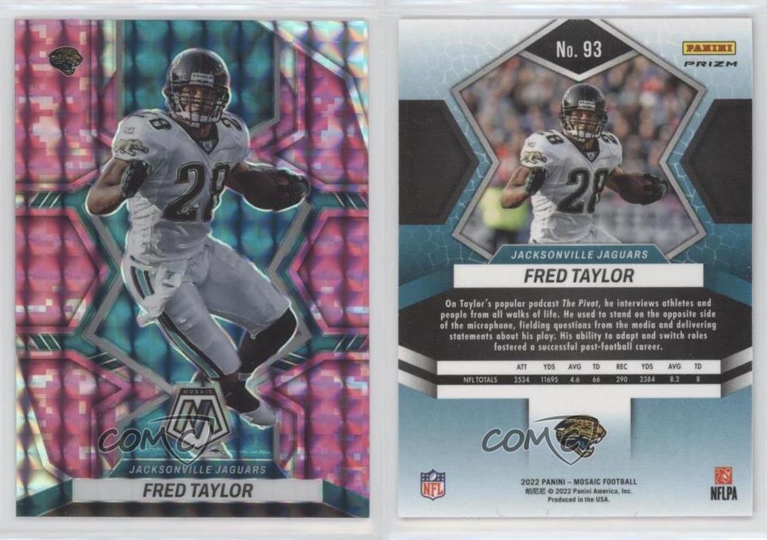 2022 Mosaic Football Camo Pink Prizm Fred Taylor #93 Jacksonville