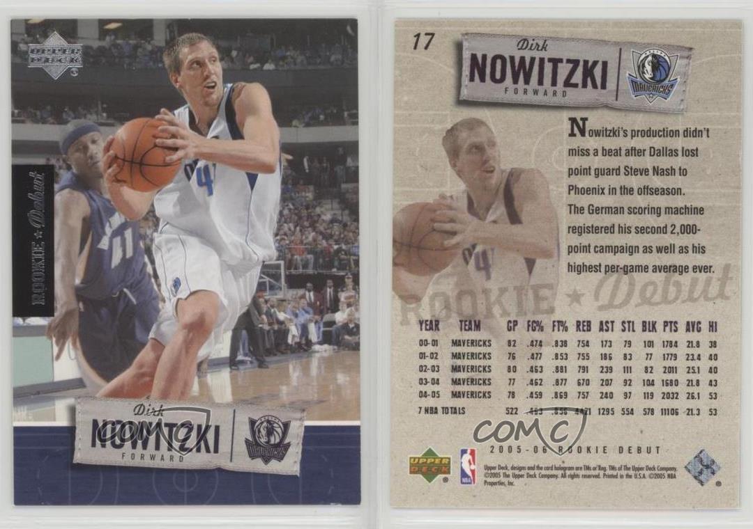 2005-06 Upper Deck Rookie Debut Dirk Nowitzki #17 | eBay 2005-06 Upper Deck Rookie Debut Dirk Nowitzki #17 | eBay