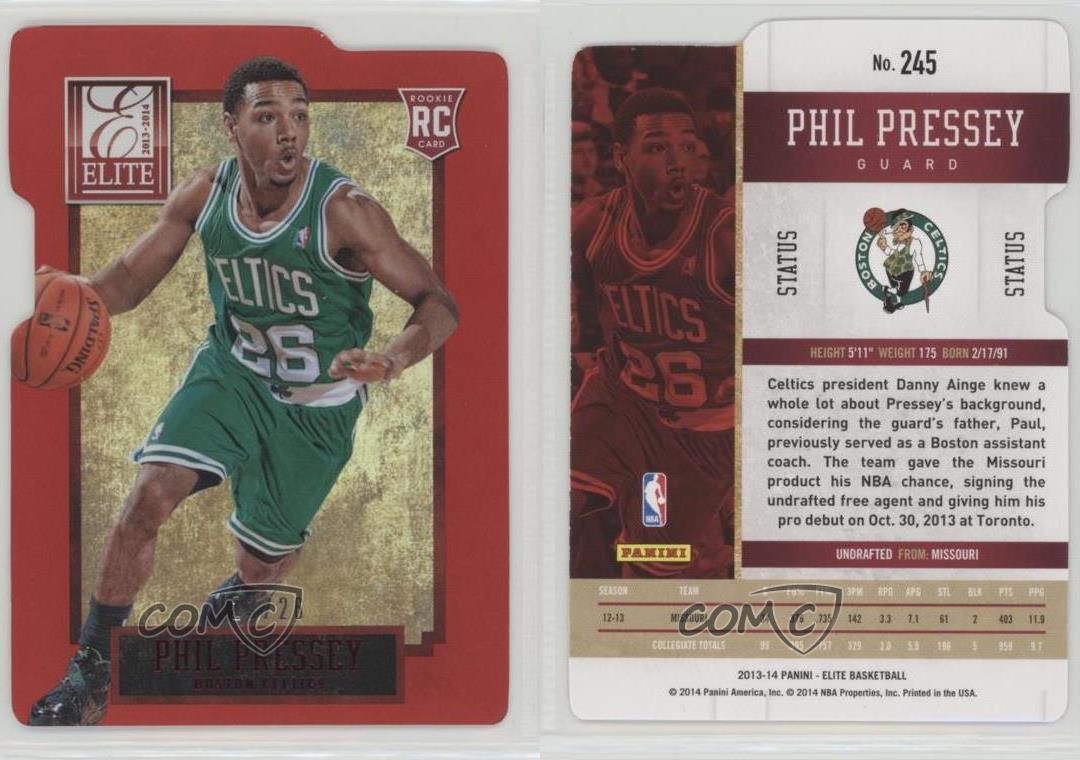 2013-14 Panini Elite Status Red /26 Phil Pressey #245 Rookie RC - Foto 3 di 3