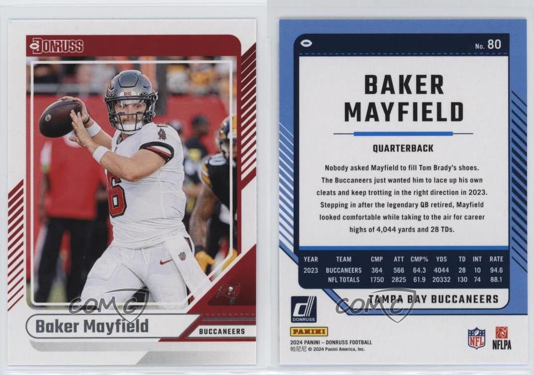 Panini Donruss officiel Baker Mayfield 2024 #80