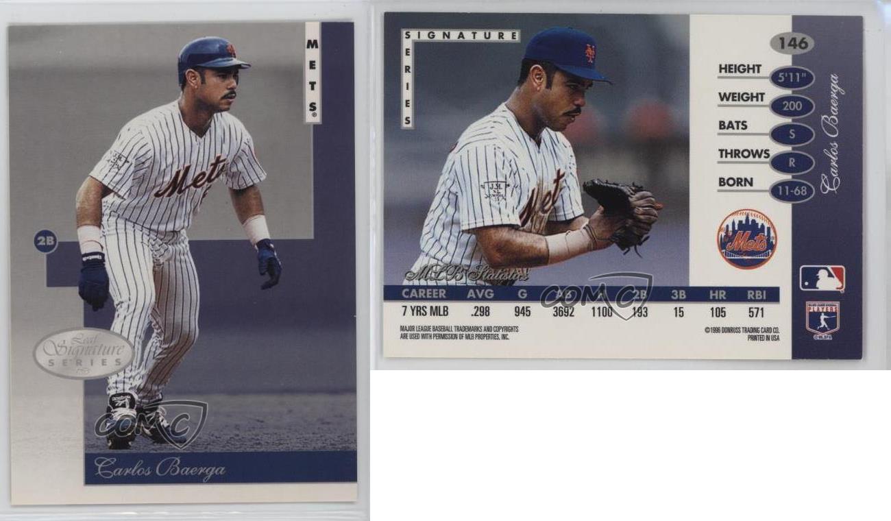 1996 Leaf Signature Series Carlos Baerga #146