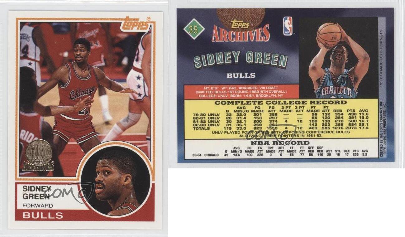 1992-93 Topps Archives GOLD Sidney Green Card #35 Mint FREE SHIPPING