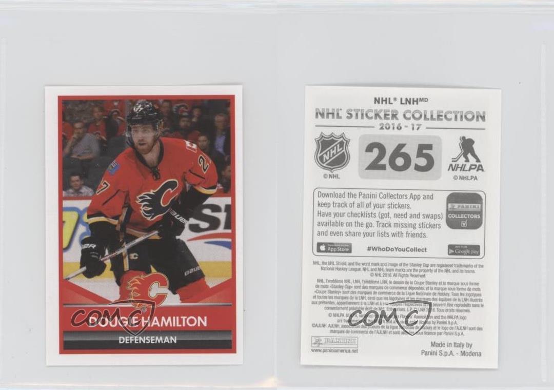 2016-17 Panini NHL Sticker Collection Album Stickers Dougie Hamilton #265