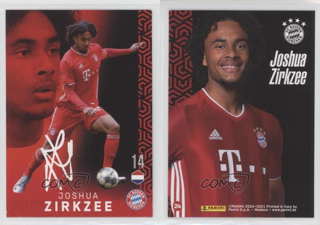 Karte 24 Joshua Zirkzee Panini FC Bayern München 2020/21 Hybrid 