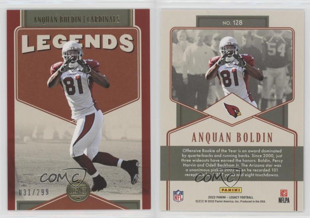 2022 Legacy Base Legends #128 Anquan Boldin - Arizona Cardinals