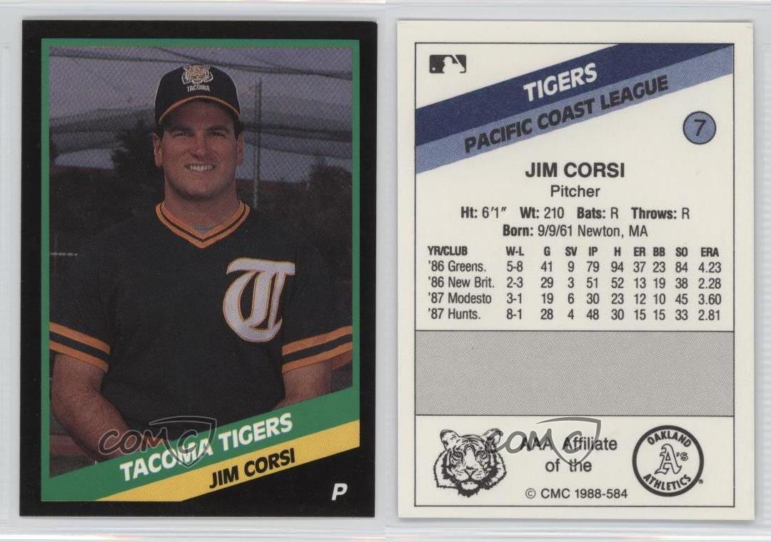1988 CMC AAA Jim Corsi #584 - Picture 3 of 4