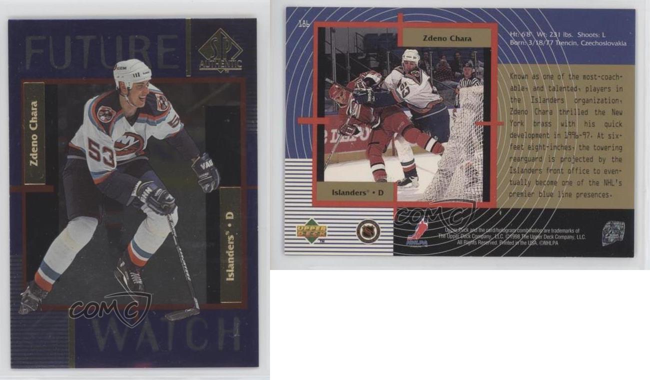 1997 98 Upper Deck SP Rookie #186 Zdeno Chara NY Islanders Boston Bruins  Senator