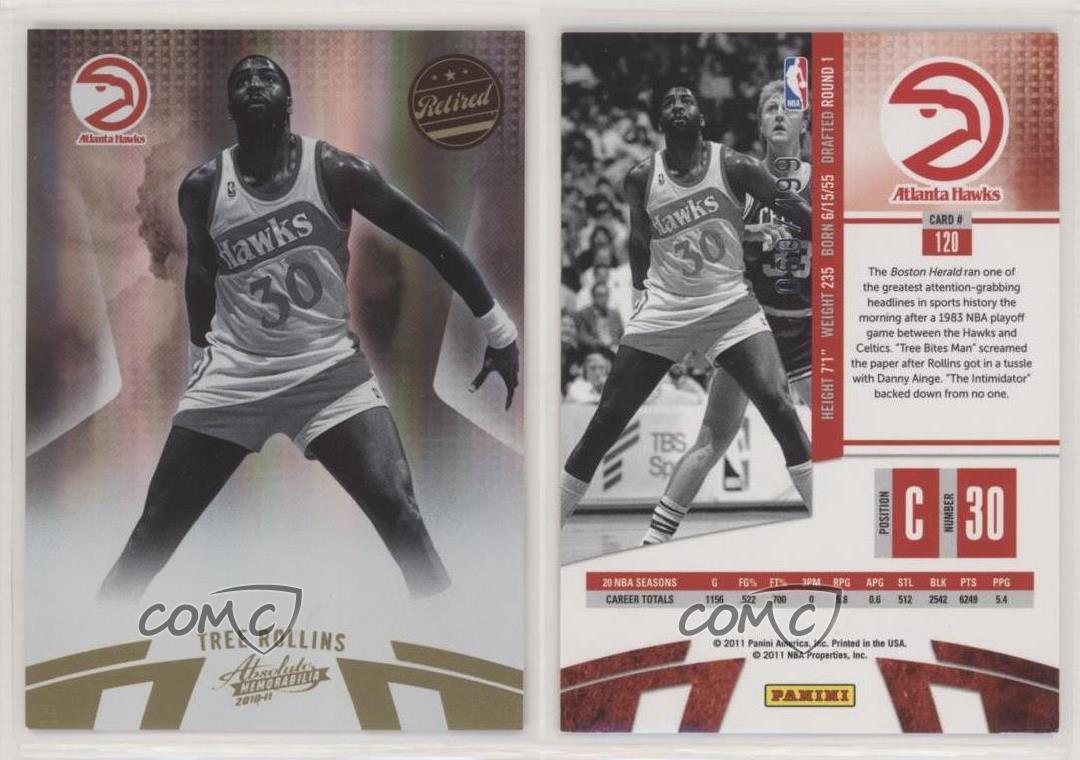 2010-11 Absolute Memorabilia Retired /499 Tree Rollins #120 - Picture 4 of 4