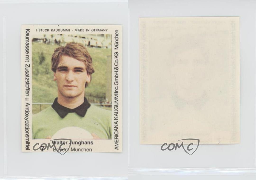 1979-80 Americana Kaugummi Stars der Fußball - Bundesliga 80 Walter Junghans #7 - Bild 3 von 3