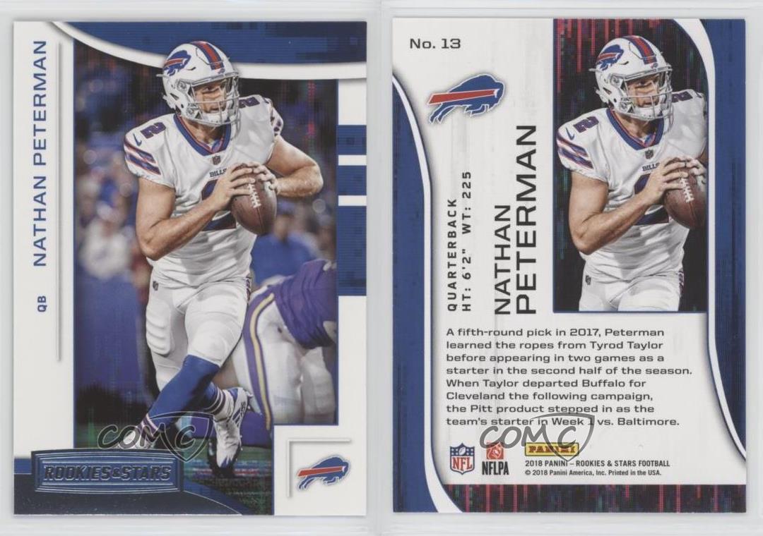 : 2018 Panini NFL Football #38 Nathan Peterman Buffalo