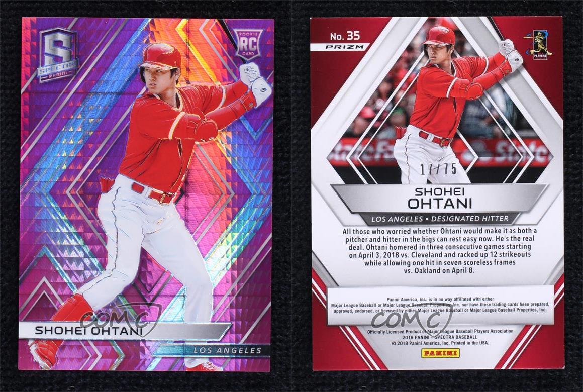 贅沢屋の Spectra Chronicles Panini 2018 Neon Shohei /75 Prizm Pink その他