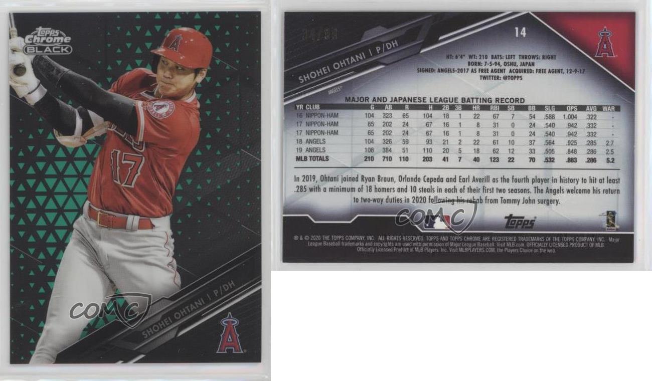 【楽天スーパーセール】 2020 Topps Ohtani Shohei /99 Refractor Green Black Chrome その他