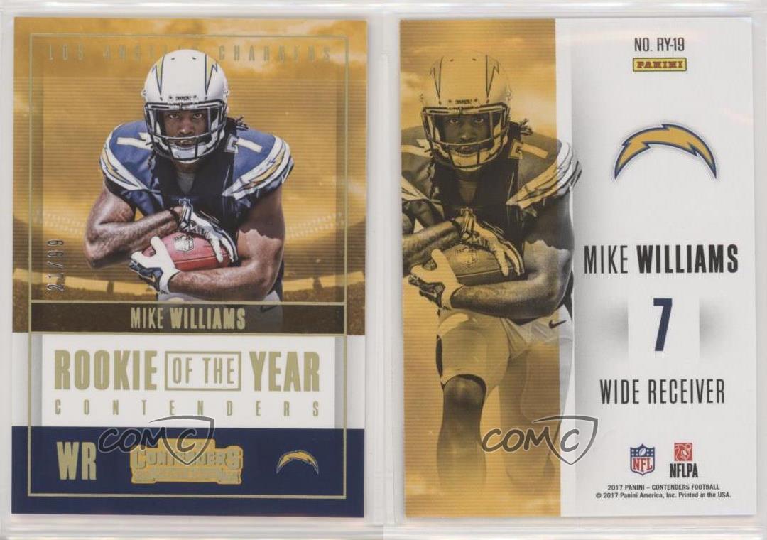 2017 Panini Contenders of the Year Gold /99 Mike Williams #RY-19 Rookie 