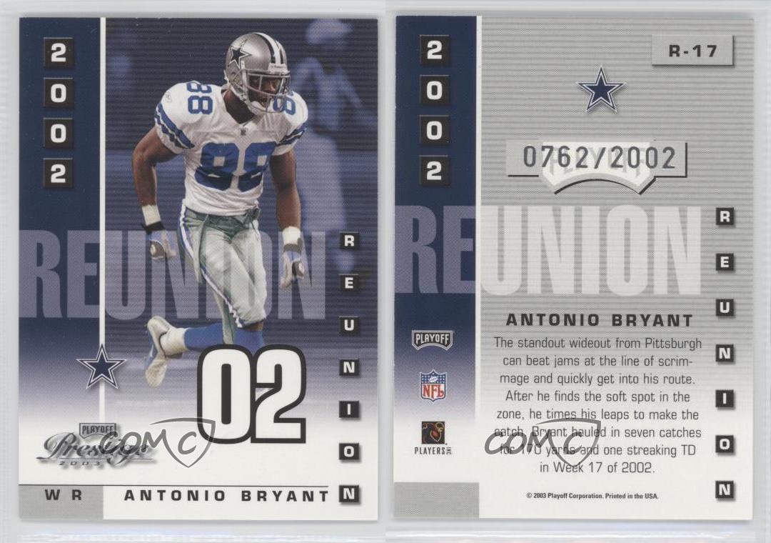 2003 Playoff Prestige #34 Antonio Bryant - NM-MT