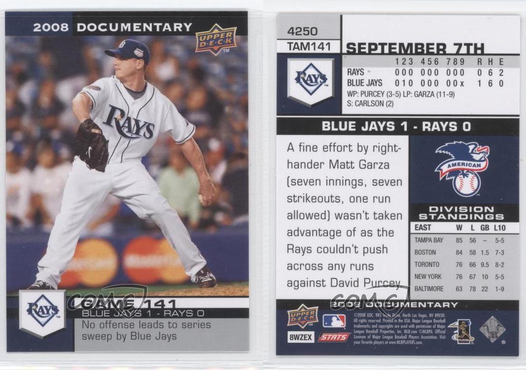 2008 Upper Deck Documentary Scott Kazmir #4250