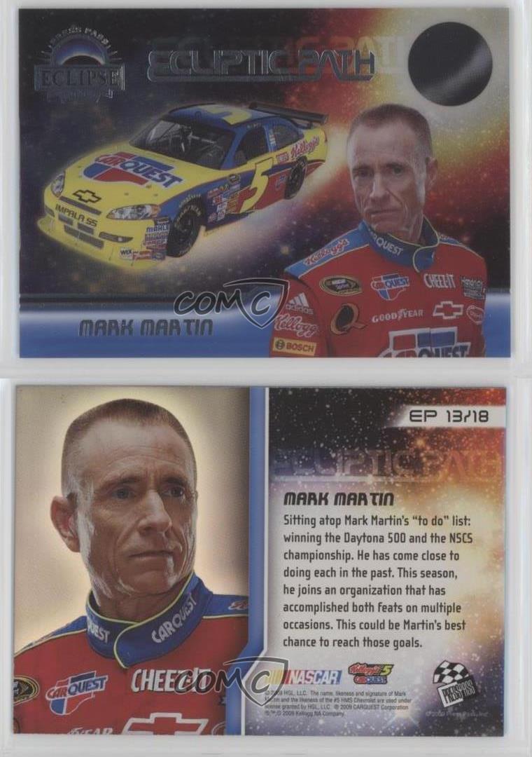 2009 Press Pass Eclipse Ecliptic Path Mark Martin #EP13 HOF - Picture 4 of 4