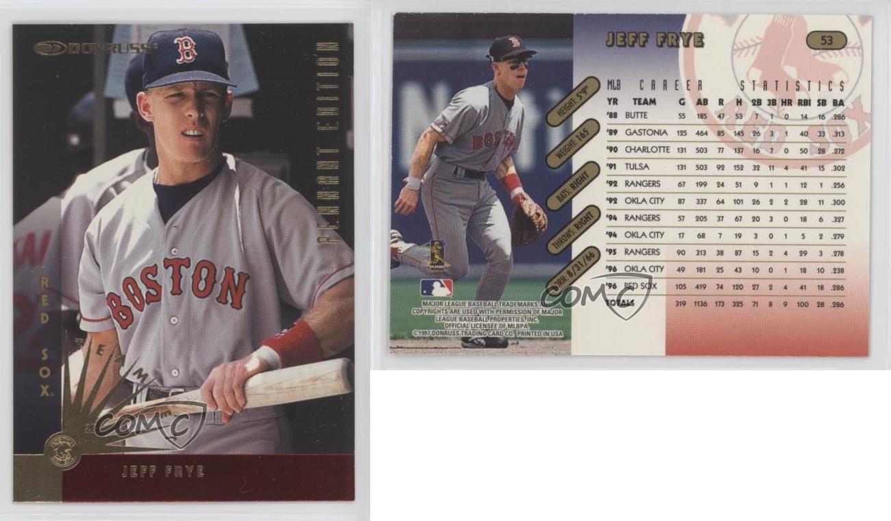 1997 Donruss Team Sets Pennant Edition Jeff Frye #53 - Picture 3 of 3
