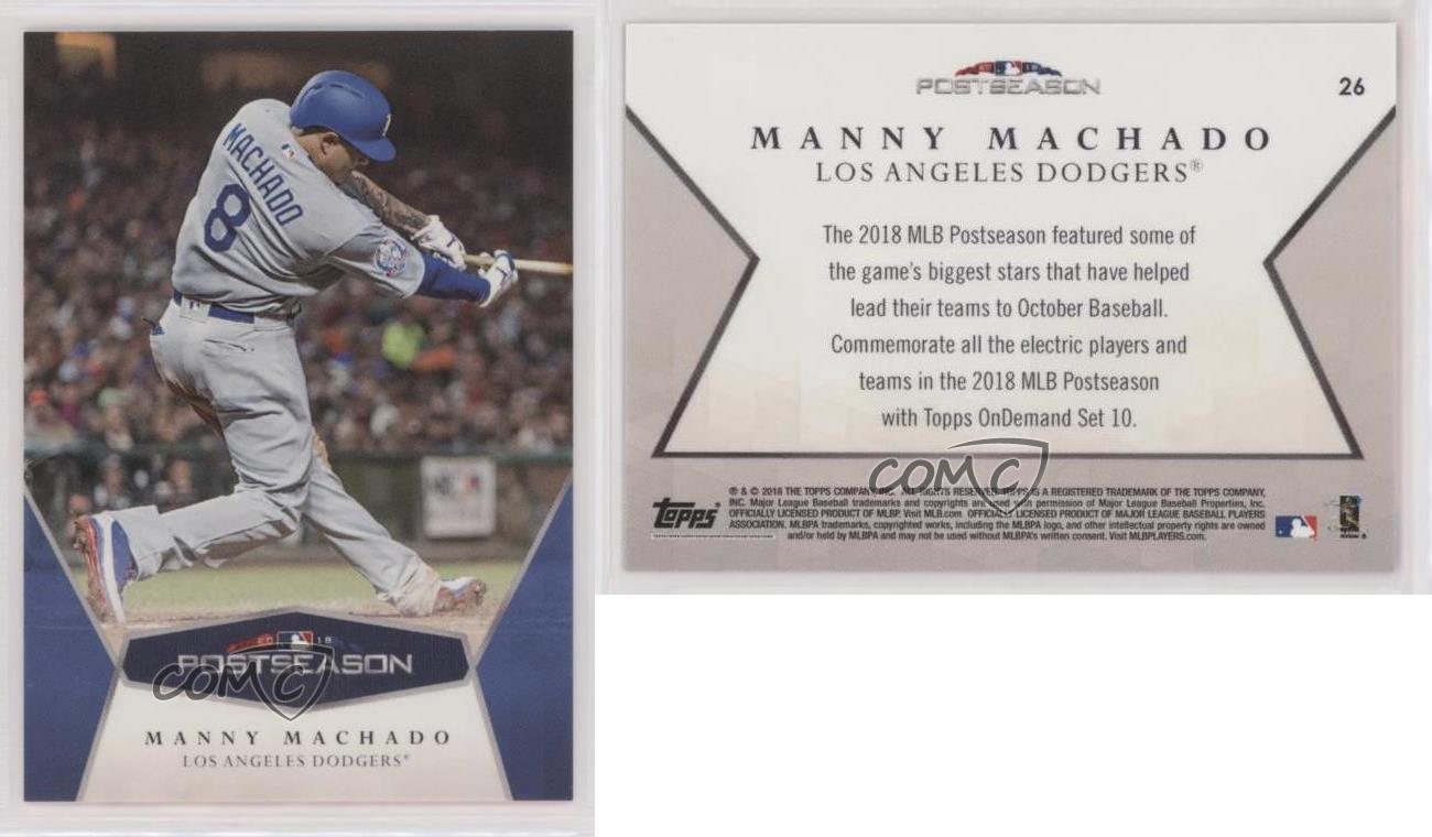 2018 Topps On Demand MLB Postseason /874 Manny Machado #26 - Picture 3 of 4