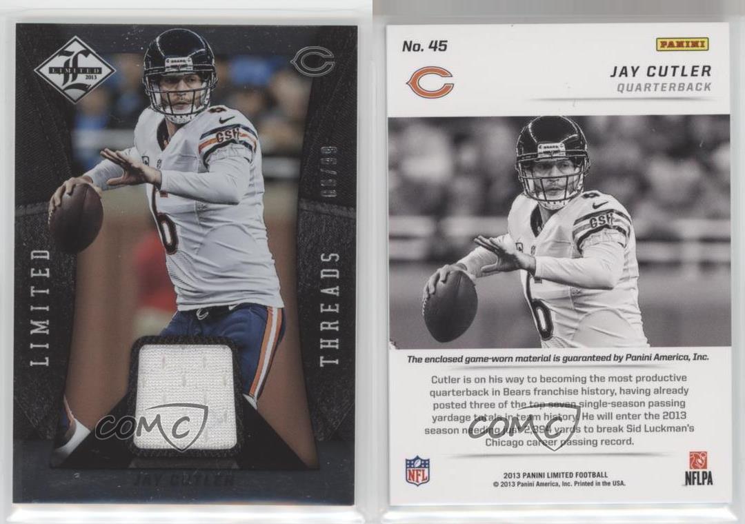 Panini Limited Limited Threads 2013/99 Jay Cutler #45 - Imagen 4 de 4