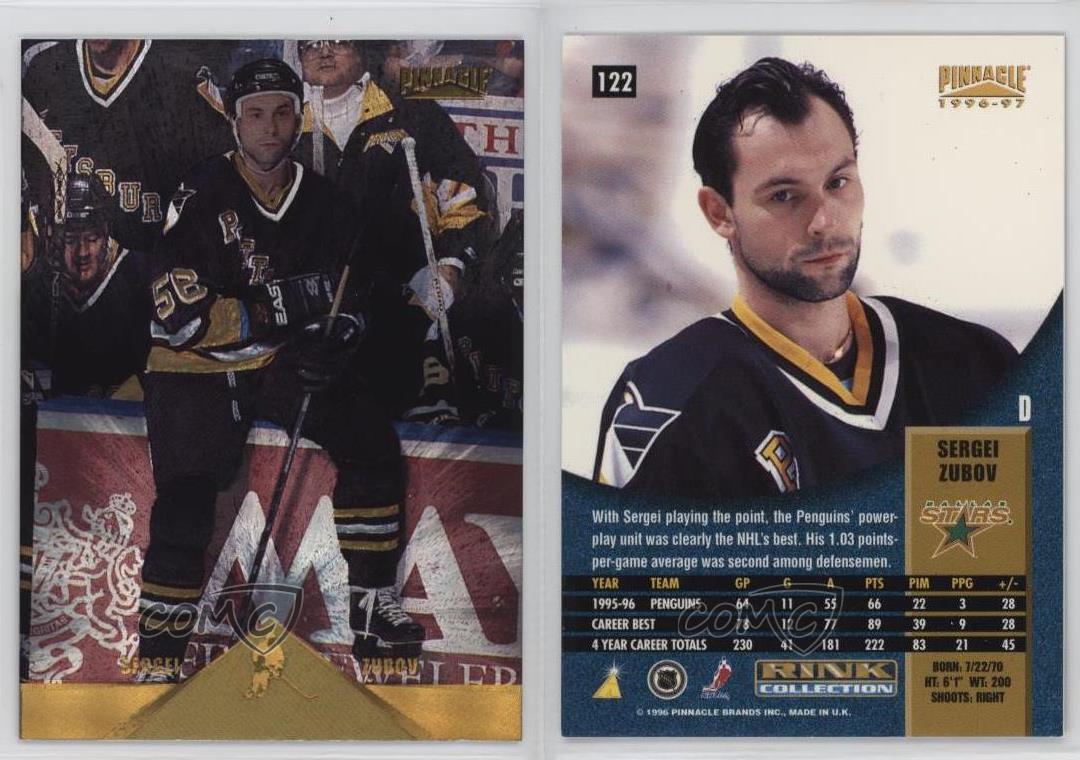 1996-97 Pinnacle Rink Collection Sergei Zubov #122 HOF