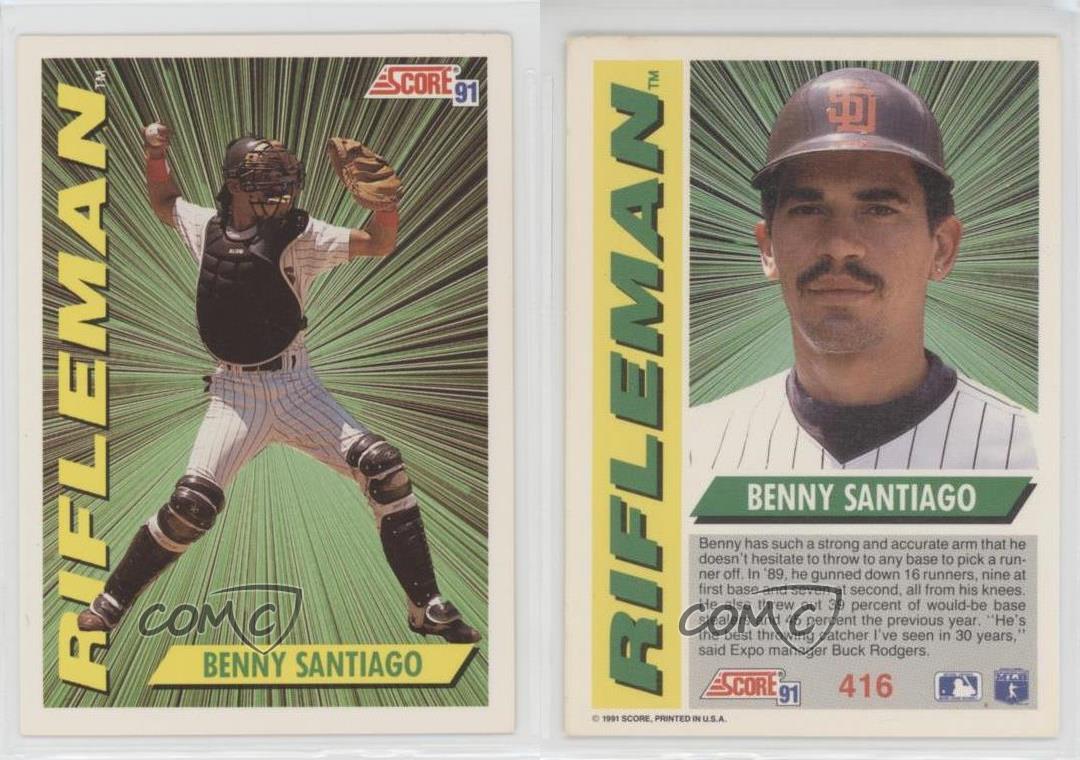 1991 Score Benito Santiago #416