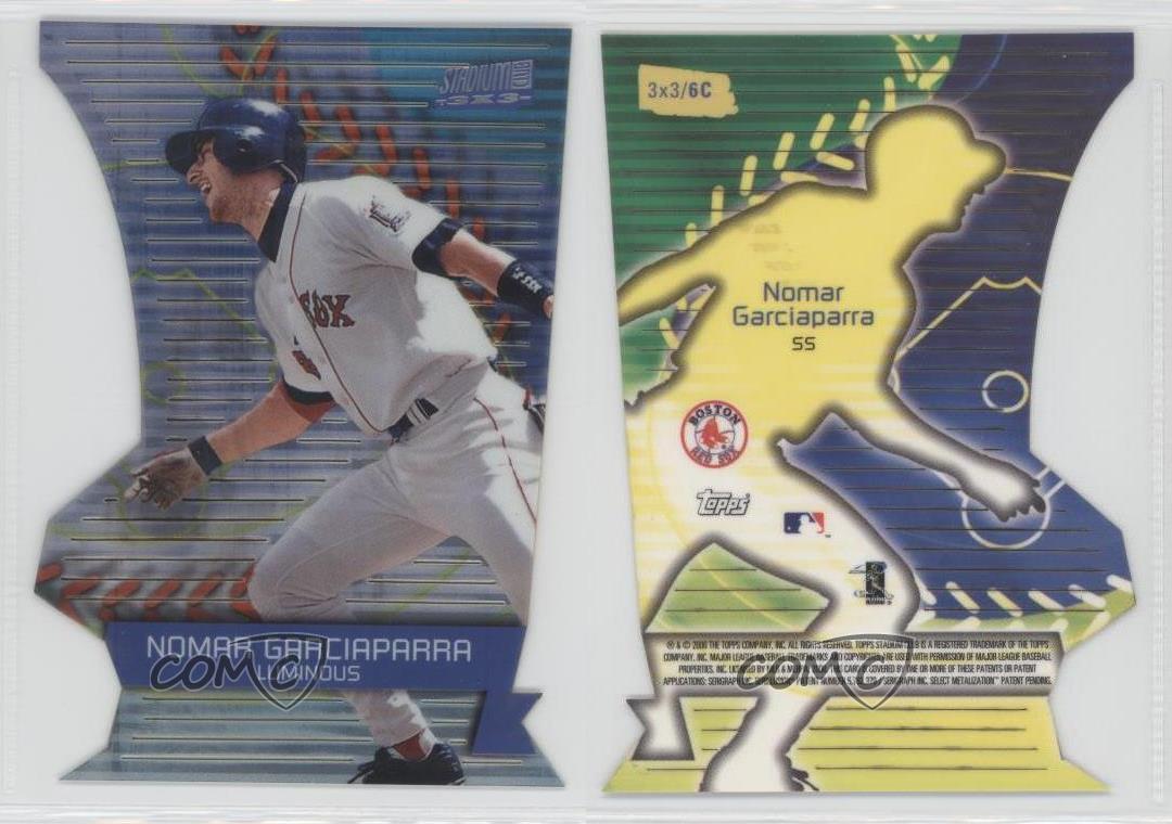 Topps Stadium Club 2000 3x3 Luminous Nomar Garciaparra #3x3/6C - Imagen 5 de 5