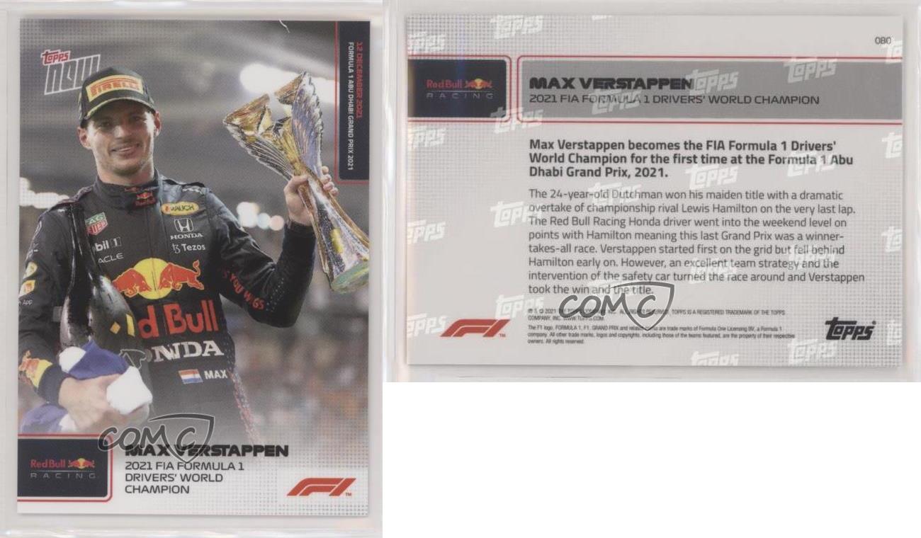 2021 Topps Now F1 /29562 Max Verstappen #080