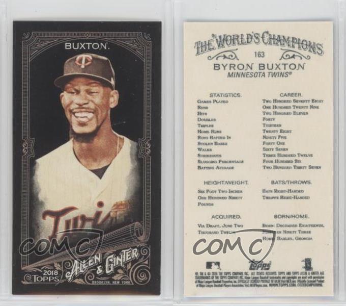 2018 Topps Allen & Ginter's X Mini Byron Buxton #163