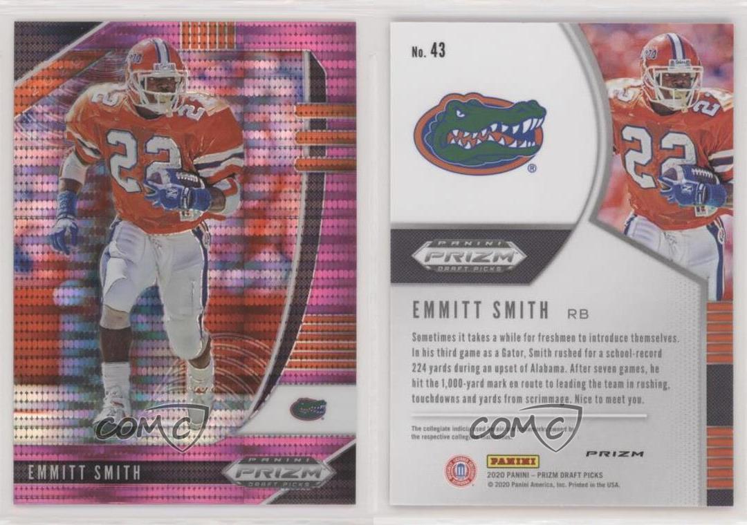 Emmitt Smith 2020 Prizm Draft Picks Football Chrome Card #43 Florida Gators  NFL |