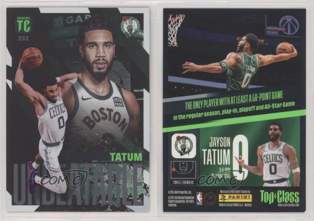 2023-24 Panini NBA Top Class - Unbeatable Jayson Tatum #262 for