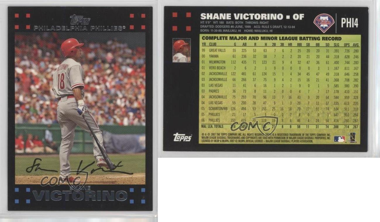 2007 Topps Philadelphia Phillies #PHI4 Shane Victorino Philadelphia Phillies  - Cairo Airport Transfer