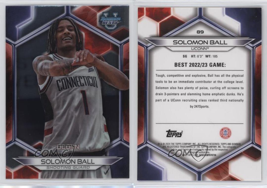 2023-24 Bowman U Best Solo points de vente Ball Solomon Ball #89