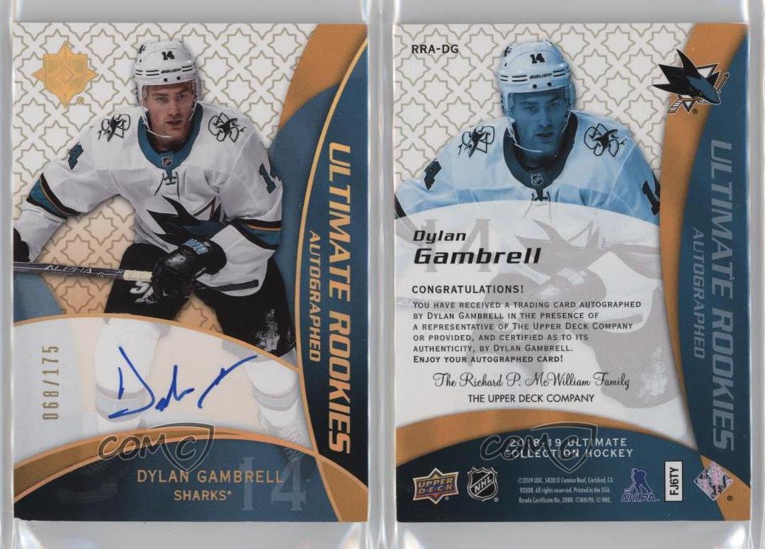 2018-19 Ultimate Collection 2008-09 Retro Rookies /175 Dylan Gambrell Auto RC