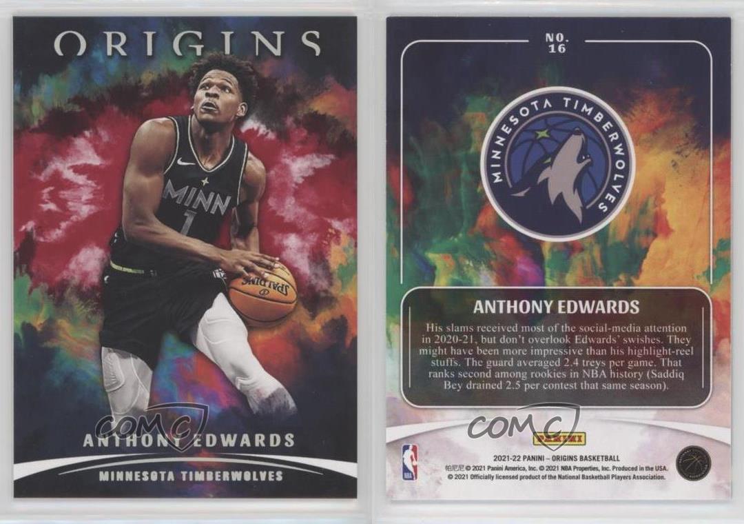 NBAカード Noir 21-22 Anthony Edwards 直書きサイン-