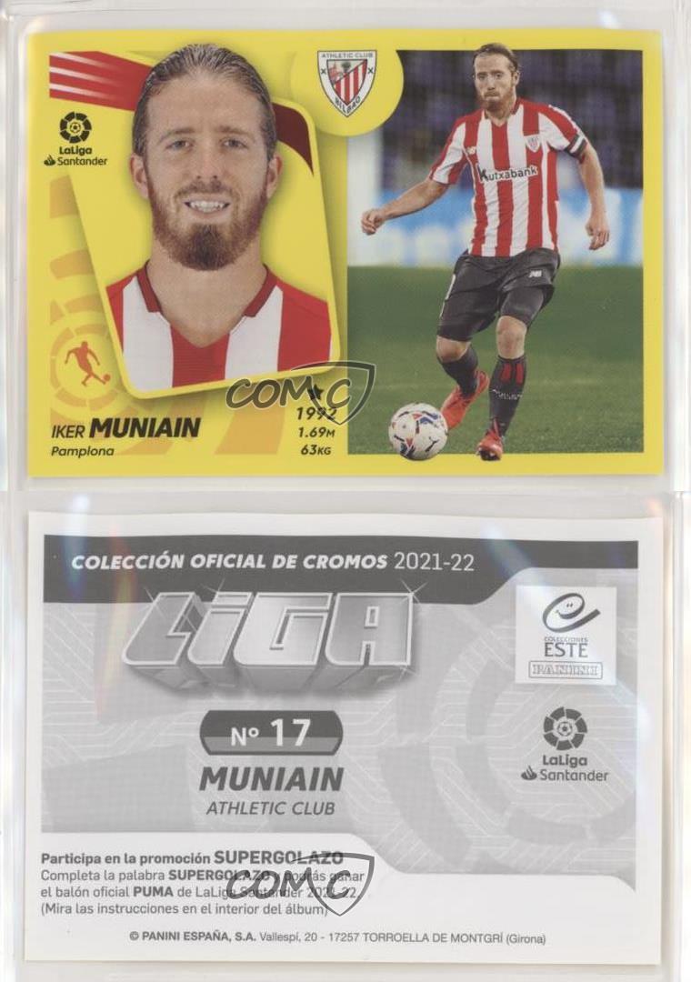 2021-22 Pegatinas Panini La Liga Santander Este Athletic Bilbao Iker  Muniain #17 | eBay