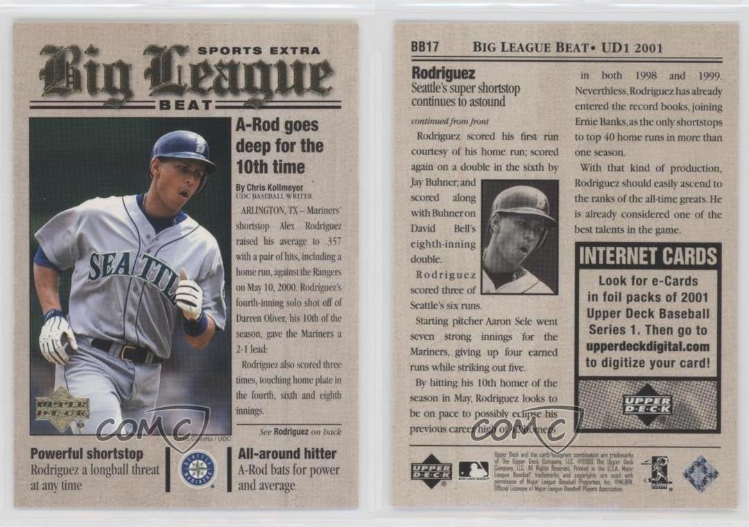 2001 Upper Deck Big League Beat Alex Rodriguez #BB17 | eBay