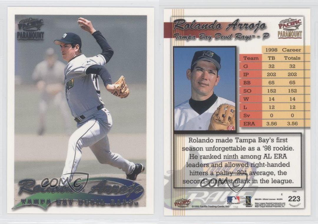 1999 Pacific Paramount Rolando Arrojo #223