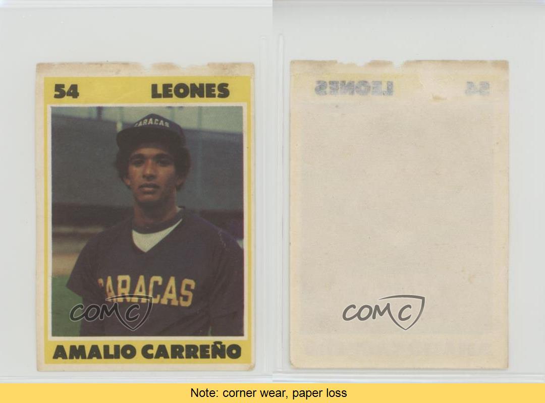 1987-88 Venezuelan Winter League Stickers Amalio Carreno #54