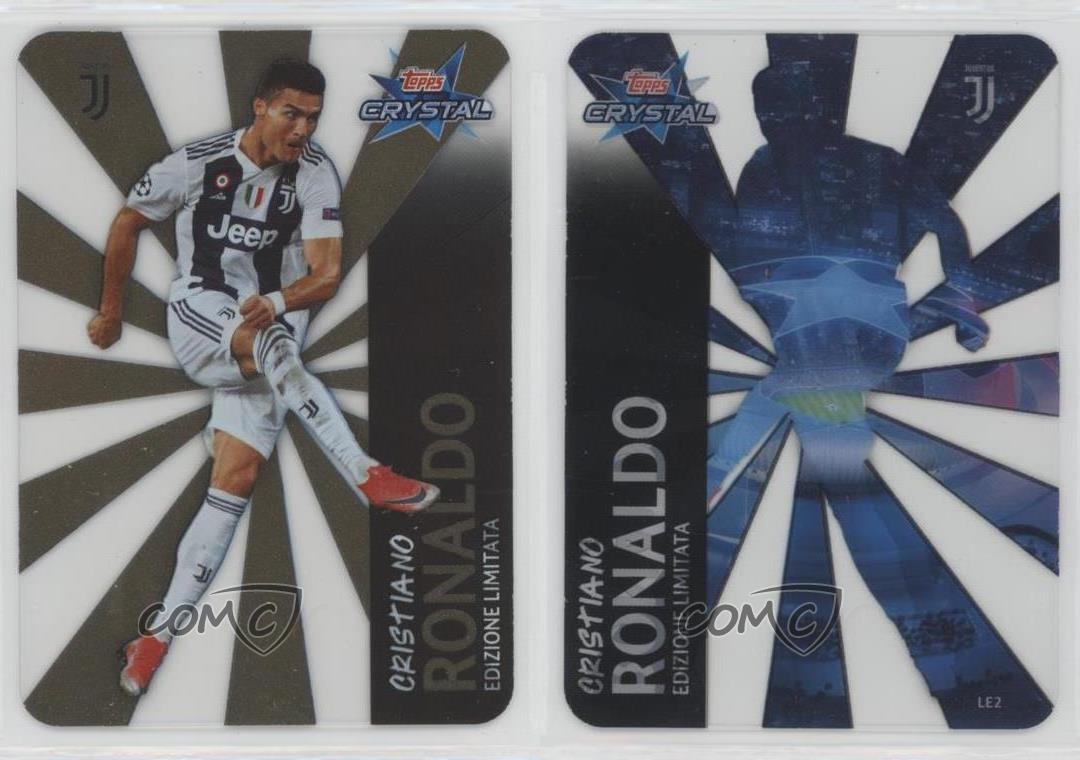 CARD TOPPS CHAMPIONS LEAGUE CRYSTAL  CRISTIANO RONALDO JUVENTUS LIMITED EDITION 