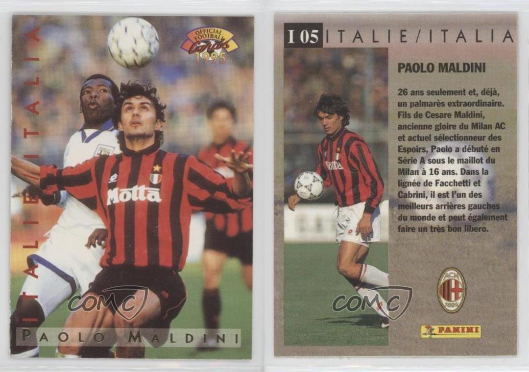 1994 Panini France UNFP Official Football Cards Itale/Italia Paolo Maldini  #I05 | eBay